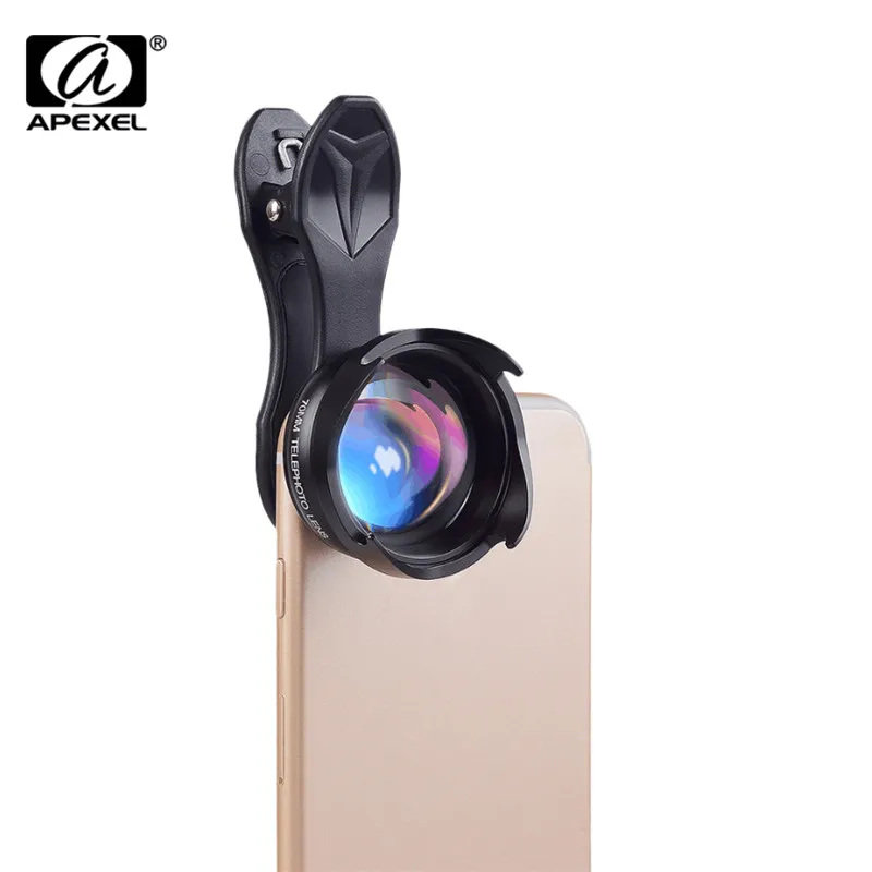 

APEXEL Professional phone Lens 2.5X HD SLR Telefon telescope lens bokeh Portrait for iPhone X 8 Xiaomi more smartphone 70mm