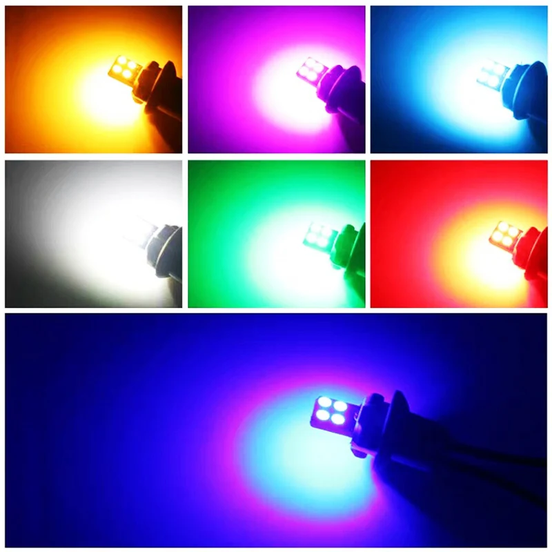 10 шт T10 Шина CAN светодиод 8SMD 3030 светодиодный W5W 194 Клин Сторона лампы для автомобилей номерных знаков инструмент освещение багажника внутренние лампы