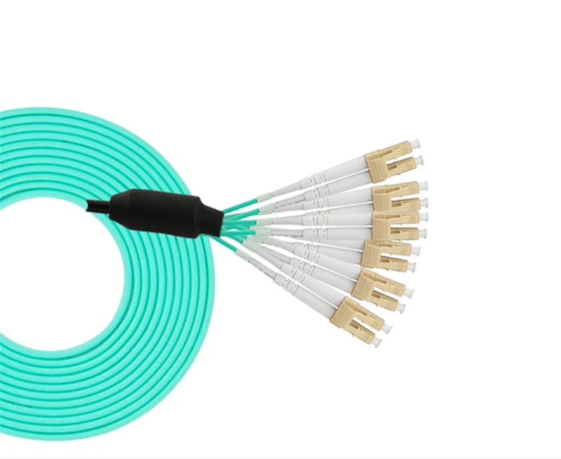 3Mtr 12 core MPO патч-кабель женский MTP-4DLC 6DLC OM4 волокно breakout MTP Тип B 8 core OM3 ftth джемпер оптический patchcord ELINK