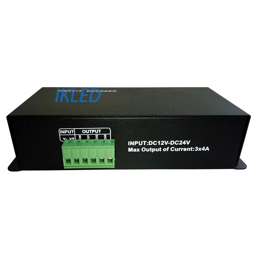 DMX512 декодер rgb 3 канала контроллер постоянного напряжения strip подключается к