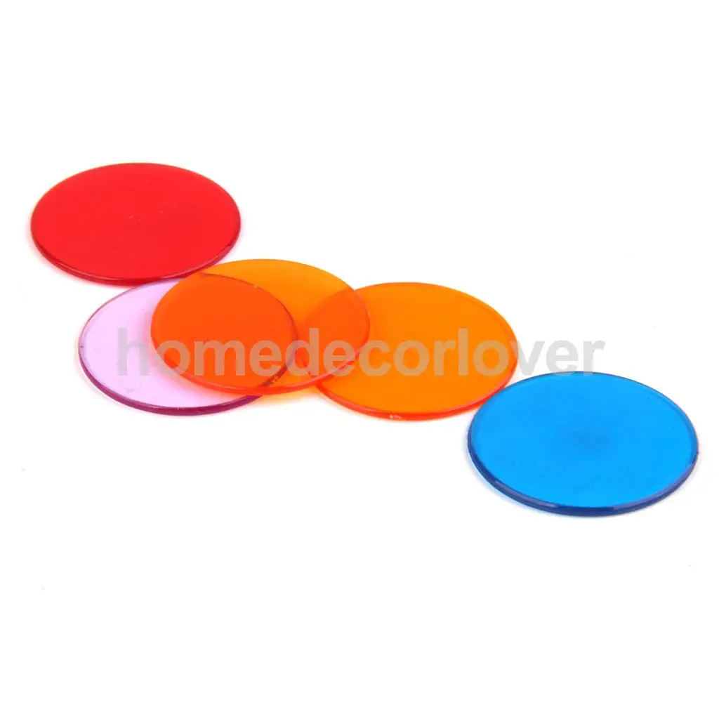 120pcs 1 3/16 inch Professional Bingo Cards Game Chips 6 Colors | Дом и сад