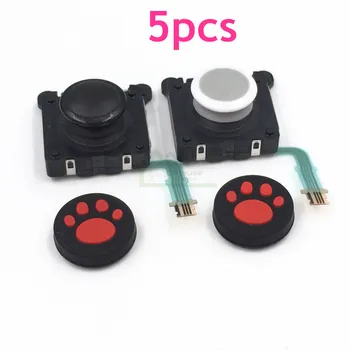 

5pcs White Black 3d analog joystick replacement for Sony PSV 2000 PS Vita 2000 Slim Game Console with free cap gift