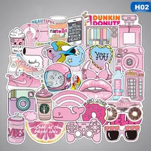 50 шт./упак. розовый модные Стиль граффити Стикеры s для Moto машинок с дистанционным управлением чемодан прохладном Стикеры s скейтборд Стикеры