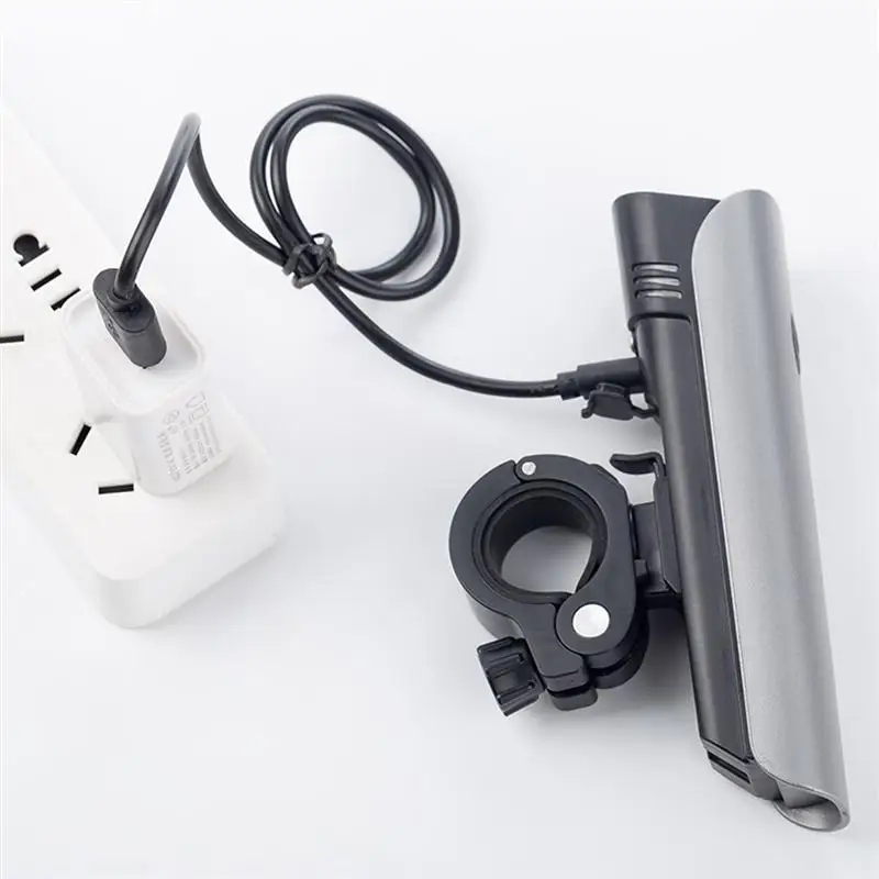 USB Перезаряжаемый светодиодный велосипедный передний Фонарь велосипедный фонарь(черный