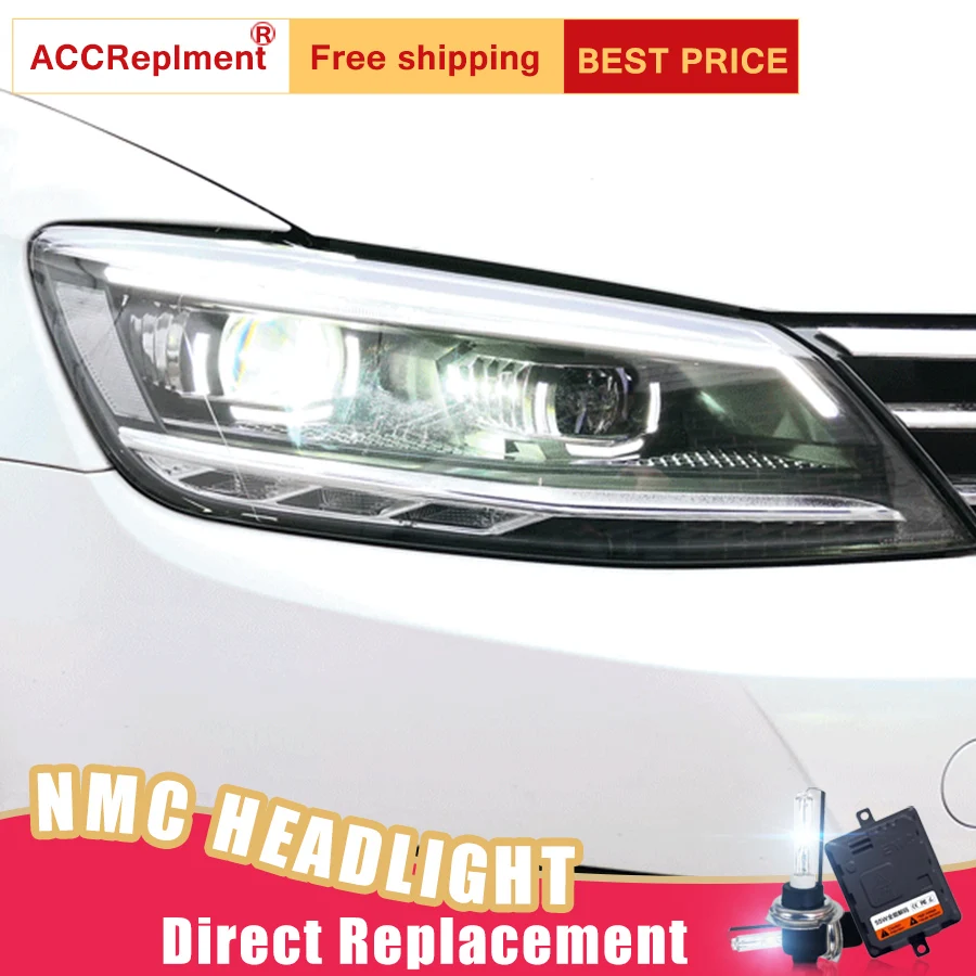 2 шт светодиодный фары для VW NMC Lamando- светодиодный огни автомобиля глаза ангела xenon HID комплект протовотуманная подсветка Габаритные огни