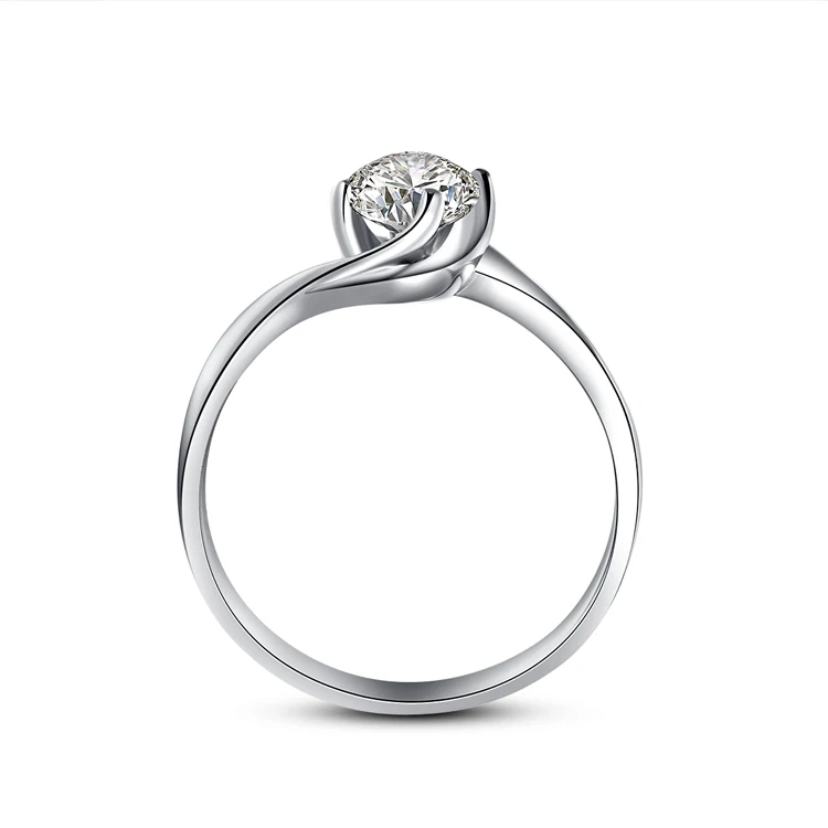 18K золото 0.30ct GIA алмазное кольцо для женщин натуральный бриллиант GIA ручной работы украшение для свадьбы помолвки ювелирные изделия