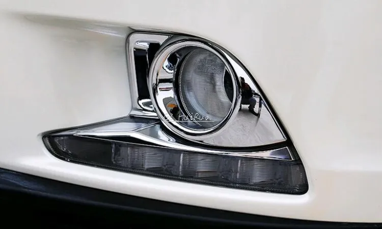 Подходит для Toyota Highlander Хром Передняя противотуманная фара Крышка лампы Планки