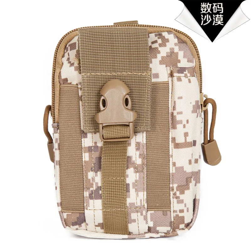 Открытый Тактические Molle поясные сумки спортивная сумка в стиле casual кошелек чехол для телефона для iPhone 6 plus SAMSUNG Note 2 3 4 ткань Кордура - Цвет: DESERT DIGITAL