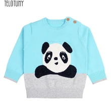 TELOTUNY для маленьких мальчиков и девочек панда теплая зимняя и милый теплый свитер вязать пуловеры теплое пальто Верхняя одежда Z0829