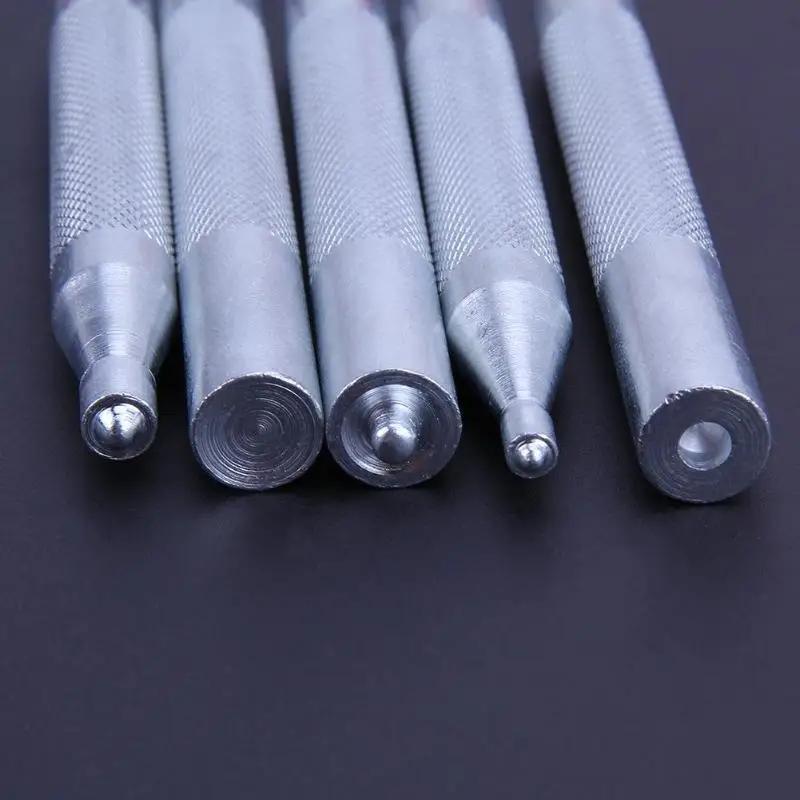 6 шт./компл. ремесло люкс оснастки-все инструмент для установки заклепок Набор сделай сам кожевенное ремесло инструмент(большой