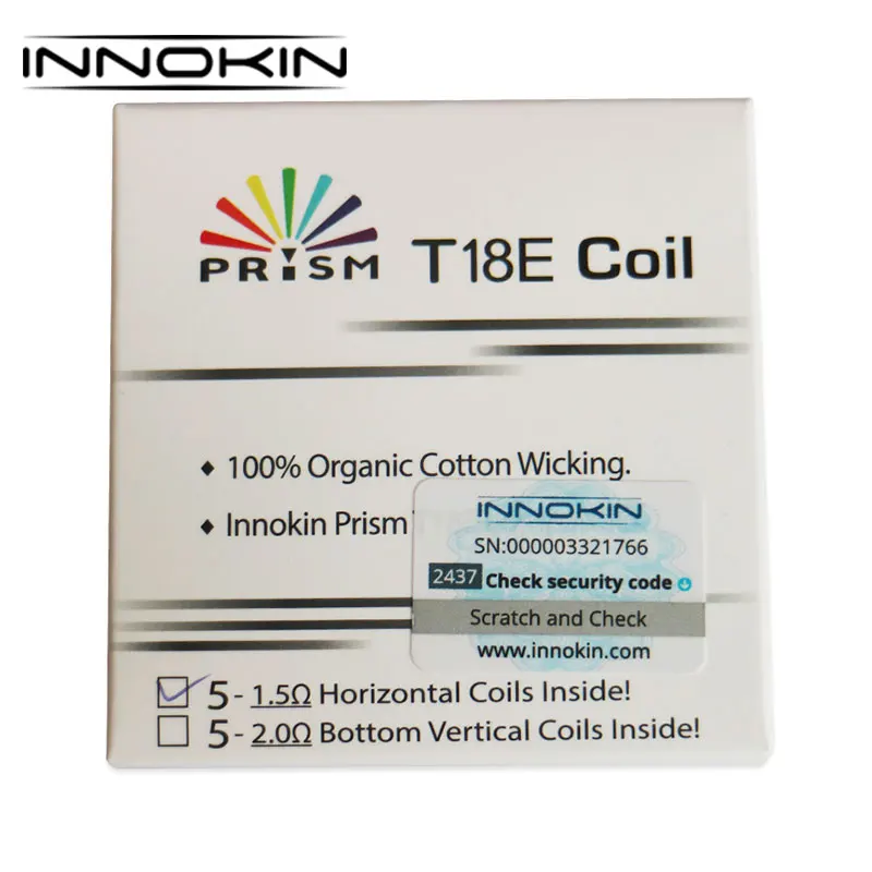 

5pcs Innokin Endura T18E Coil Replacement Coil Head Tank Coil 1.5ohm for Innokin Endura T18E Tank Atomizer Endura T18E Coil Vape