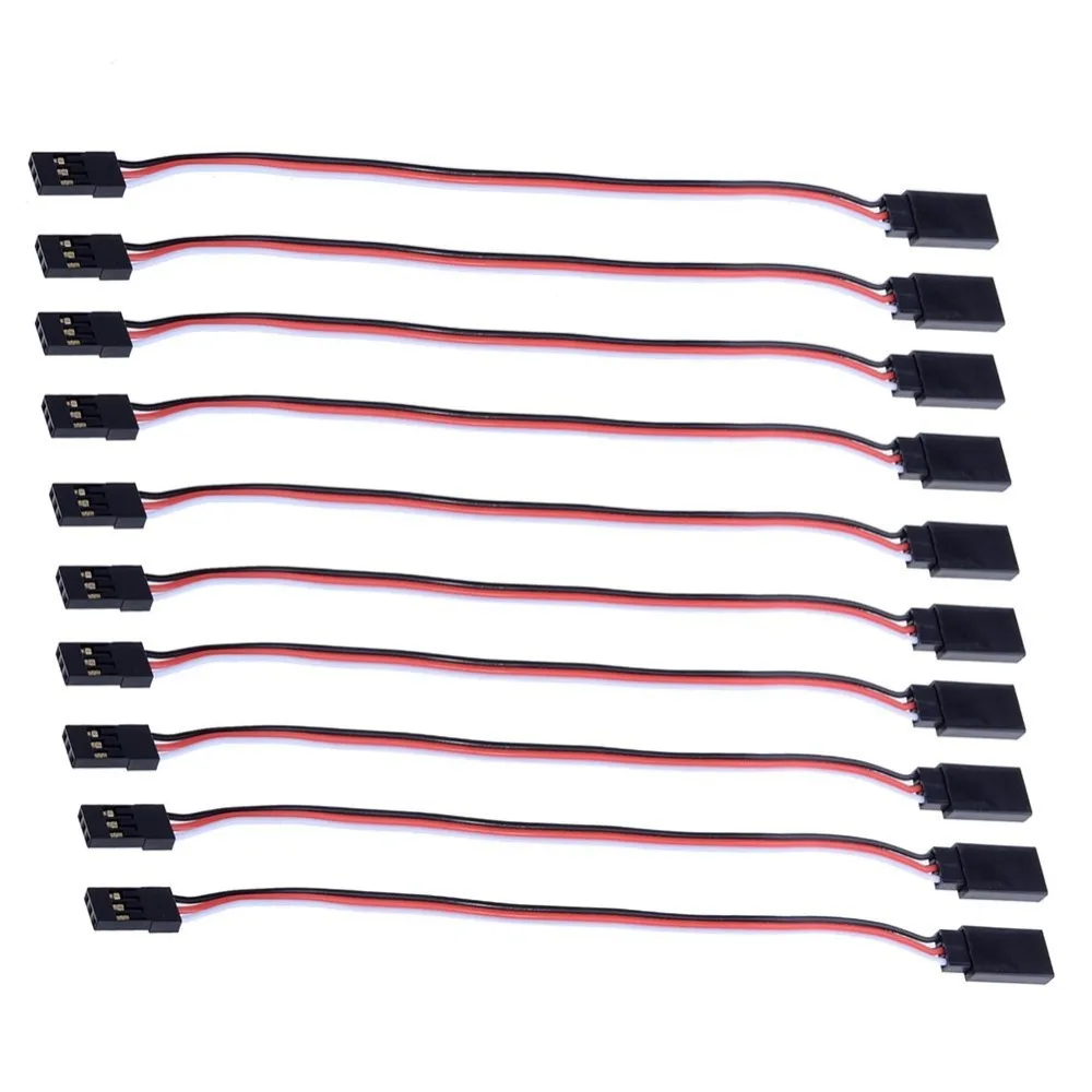 

10pcs 15cm Male to Female Servo Extension Lead Wire Cable 150mm for KK MWC Control Board RC Quad-copter Airplane Parts