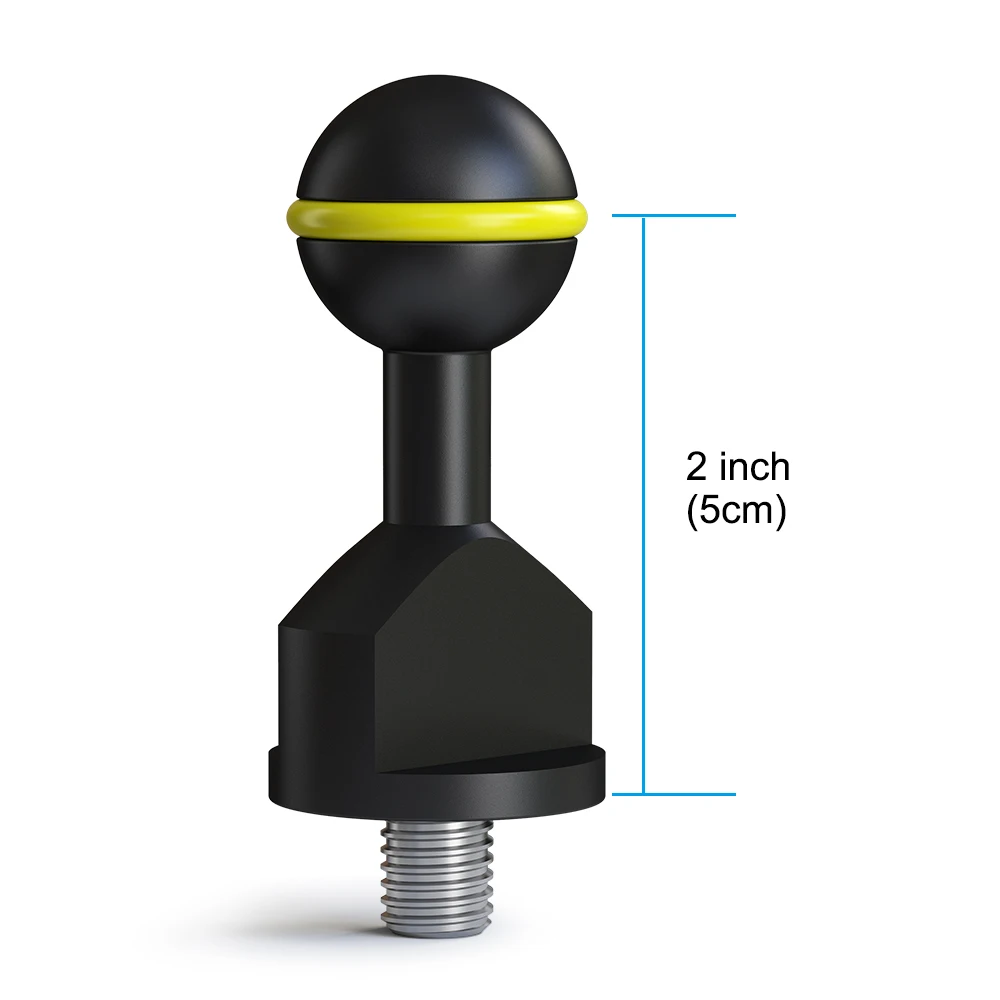 1 ''шариковый адаптер с 3/8" винт для подводной камеры держатель для подводной съемки