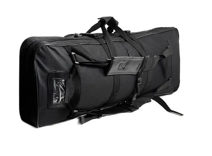 

1M SWAT Dual Tactical Heavy Duty multi-purpose messenger large capacity bag Carrying Case for Rifle Gun Black Hunting Bags