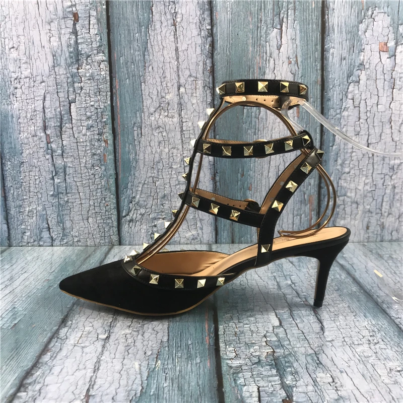 ladies studded sandals