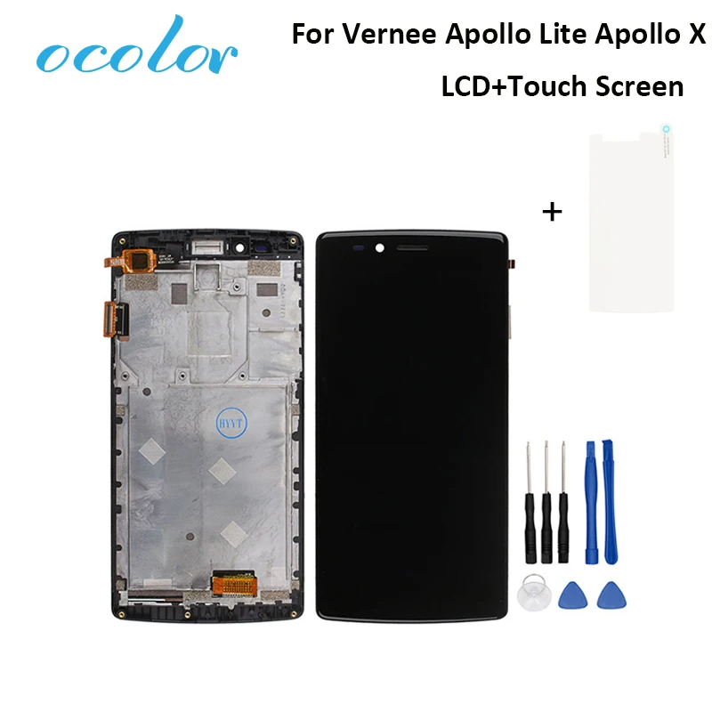 Ocolor версии 6 0 для Vernee Apollo Lite X ЖК-дисплей Дисплей и Сенсорный экран + сборка Рамка