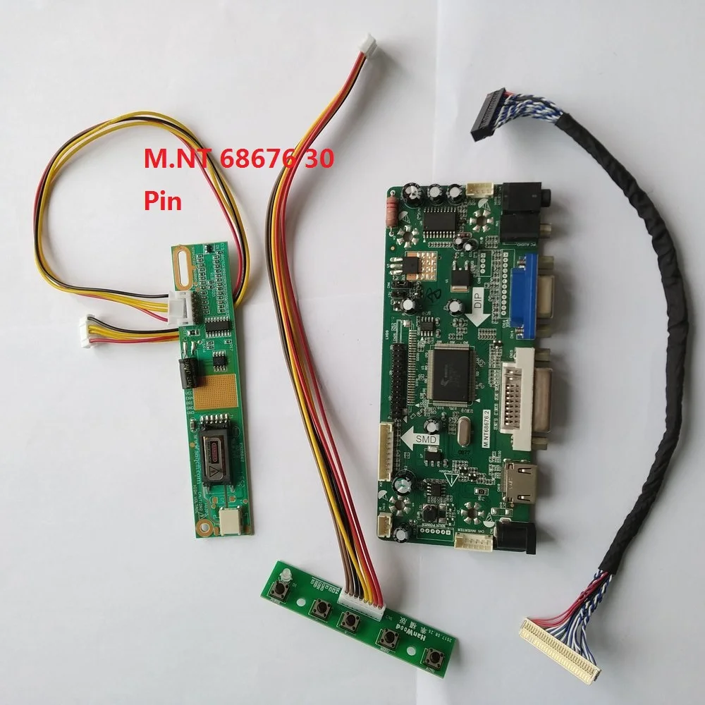 Комплект для LP154WE2-TLA3 панели дисплея DVI HDMI VGA сигнала 15," плата контроллера 30pin драйвер экрана 1680X10501 лампы LVDS
