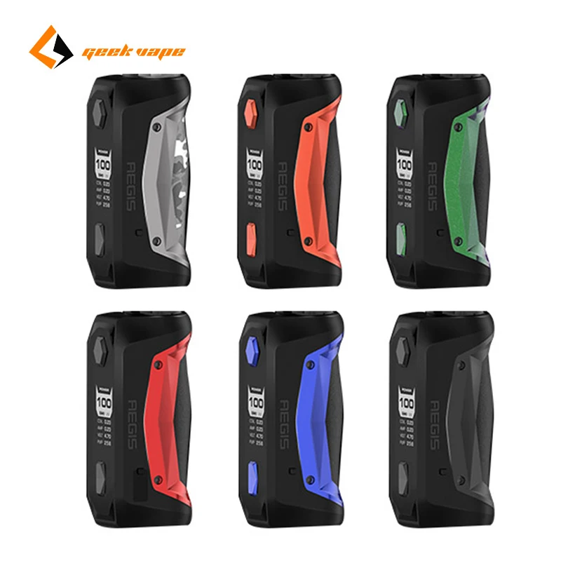 Original GeekVape Aegis Solo Mod 100W Electronic Cigarette Box MOD Vape 100w Powered by Single 18650 VS Aegis MOD Vaporizer Vape (1)