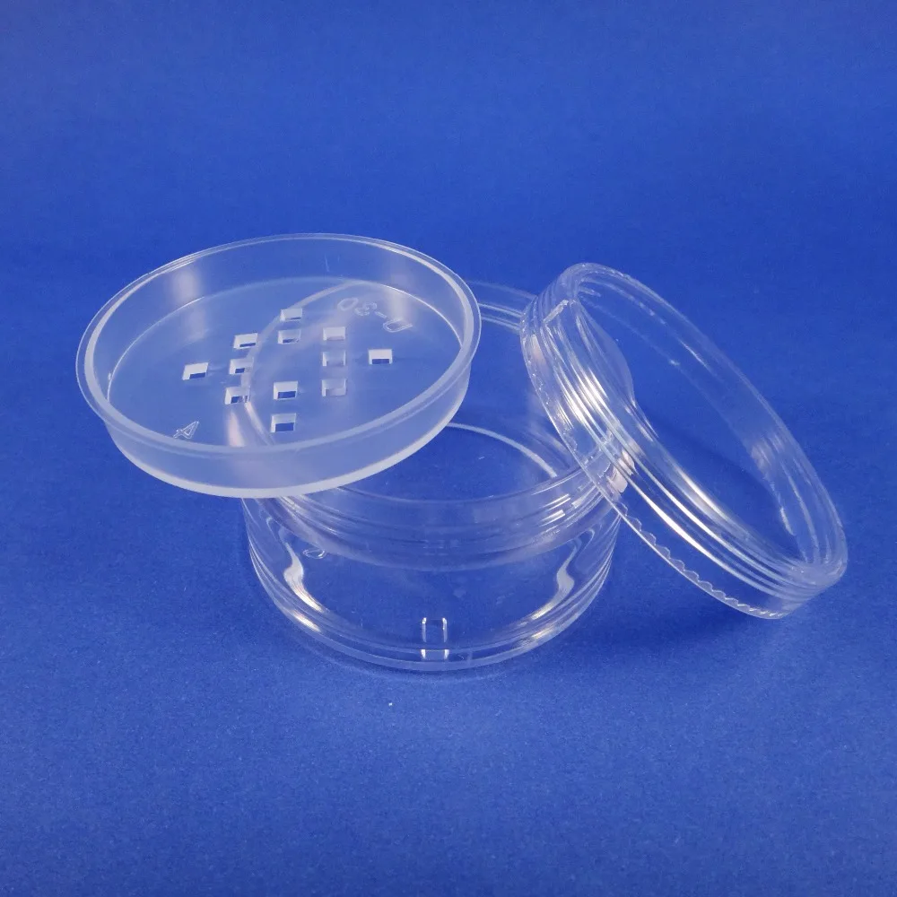 200 Pack Free EMS Shipping Clear Sifter Container Plastic Cosmetic Case
