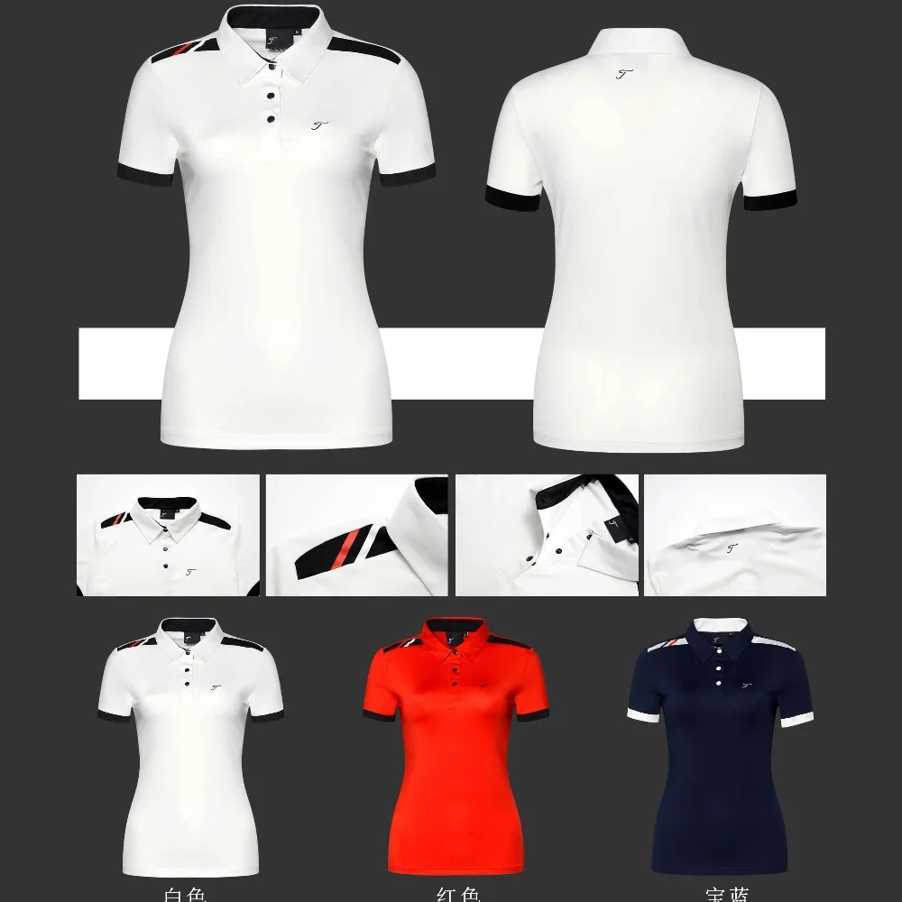 

Women golf shirt new Summer Short sleeve T shirt 3 colors Golf clothes Sportswear S-XXL brand Golf slim Jersey Apparel