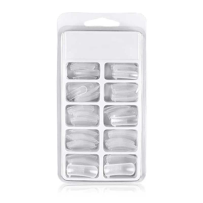 

Best 1box Reusable Nail Extention Model Transparent Quick Lengthen Nail Mold for Manicure QQ99