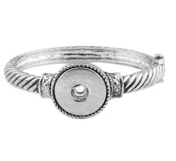 

2018 18mm Snap Button Women'S Bracelet Bohemia Vintage Fashion Jewelry Snap Charm Bracelets Free shipping