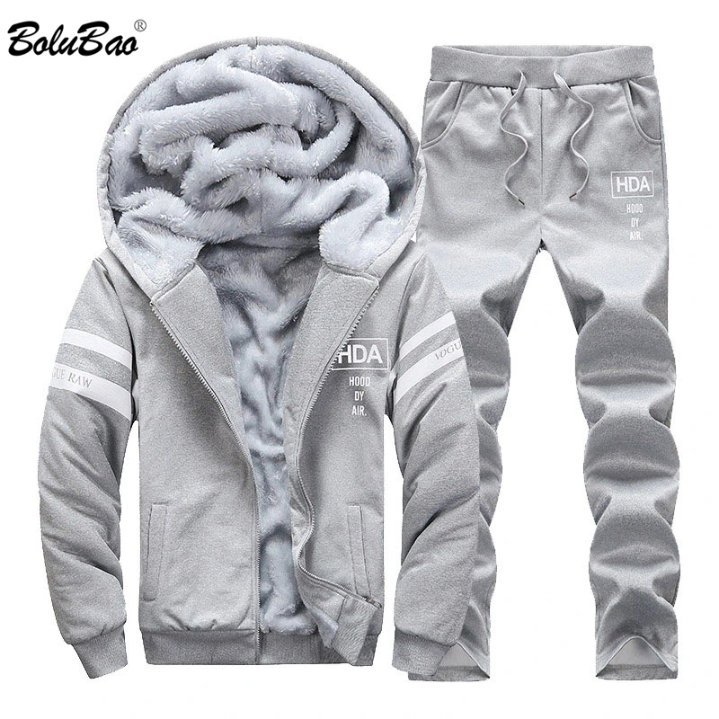 

BOLUBAO Brand Men Sets Polyester Slim Fit Sweatshirt Winter Tracksuit Sportswear Man Leisure Zipper Tracksuit Sets