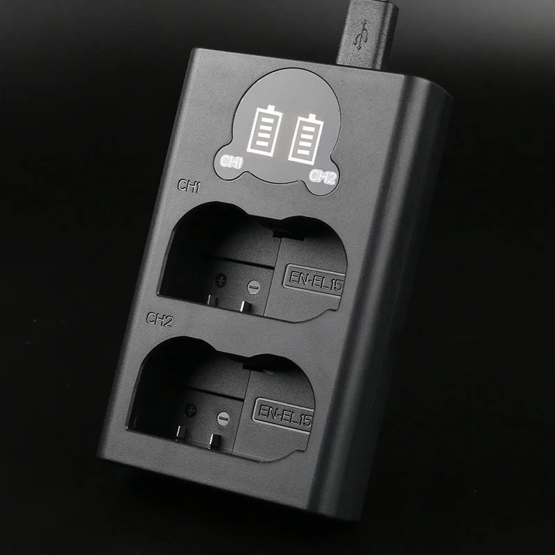 NP-FZ100 NP FZ100 NP-FW50 NP FW50 LP-E6 LP E6 LP-E17 LP E17 EN-EL14 EN EL14 EN-EL15 EN EL15 Dual LED Camera battery  Charger 