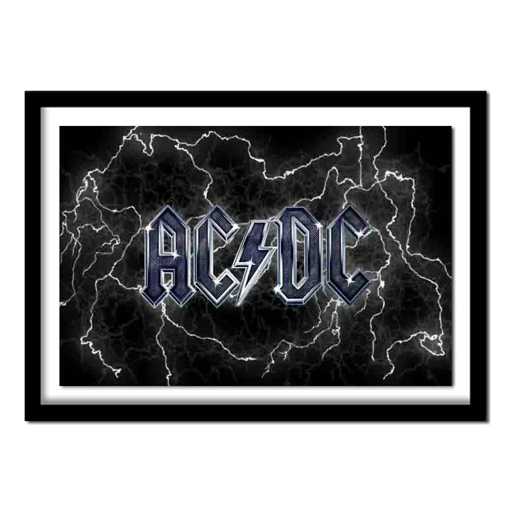 

ACDC Rock Band Arts 5D DIY Diamond Painting Full Rhinestone diamond sale paintings from crystals Halloween gift
