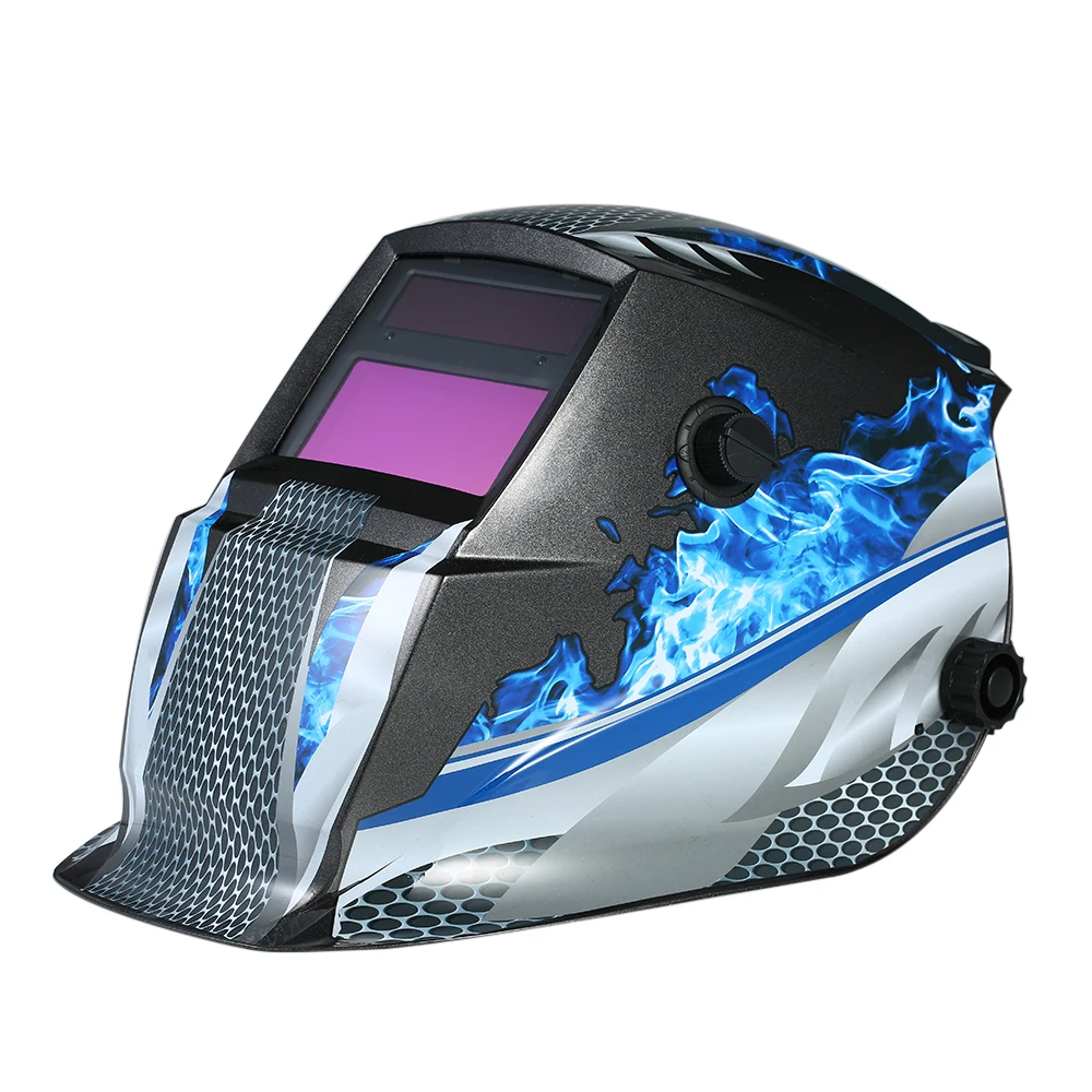 

Solar Power Industrial Welding Helmet Auto Darkening Welding Colorful Helmet TIG MIG with Adjustable Head Band