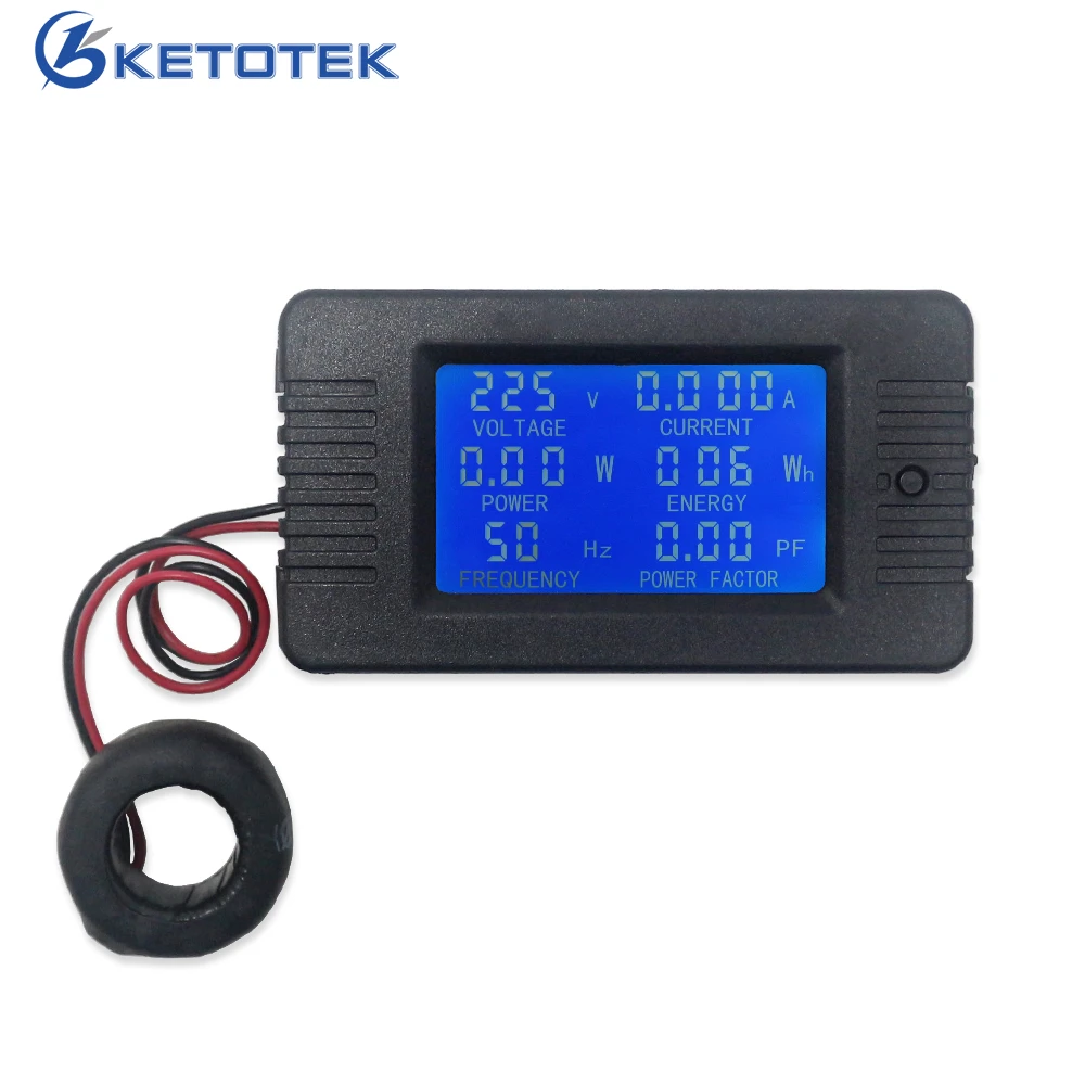 

Digital Voltmeter Ammeter AC 110 220V 100A Current Voltage Meter Power Energy Frequency Power Factor Detector