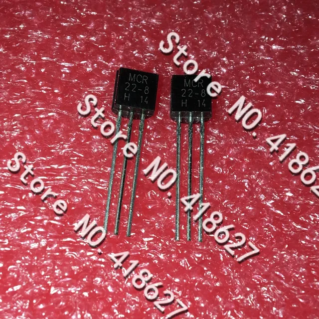 Best Price 100PCS/LOT New MCR22-8 MCR22-8RL1G TO-92 Silicon Control Rectifier Rectifiers