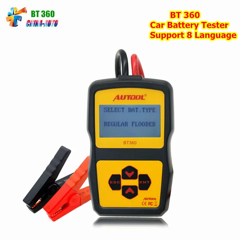 Original Autool BT360 Auto Battery Tester 12V Automotive Battery Analyzer 2000CCA 220AH Multi