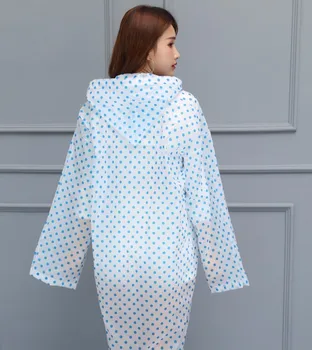 

Polka Dot Adult Man Raincoat Women Transparent Waterproof Travel Girl Clear Rain Coat Rainwear Poncho Capa Chuva Mulher 50yc99
