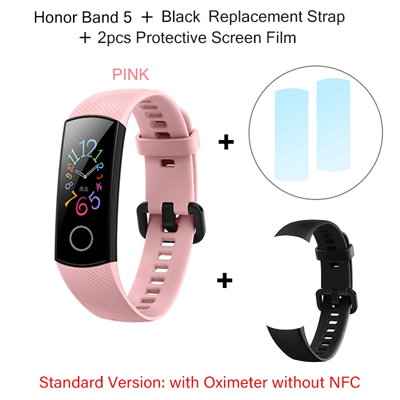 Умный Браслет huawei Honor Band 5 с NFC оксиметром, цветным экраном, монитором сердечного ритма, фитнес-трекером, водонепроницаемым браслетом - Цвет: 15