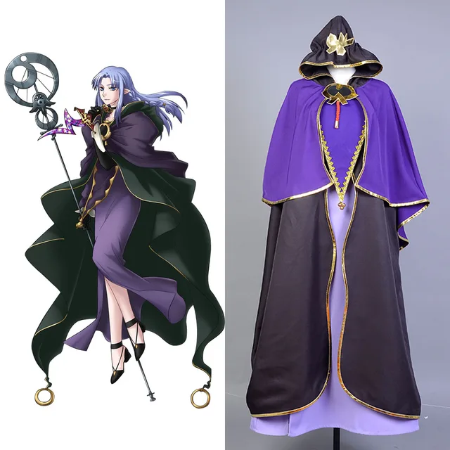 Fate Stay Night Cosplay Fate Grand Order costume Servant Caster Outfit CostumeHalloween Carnival