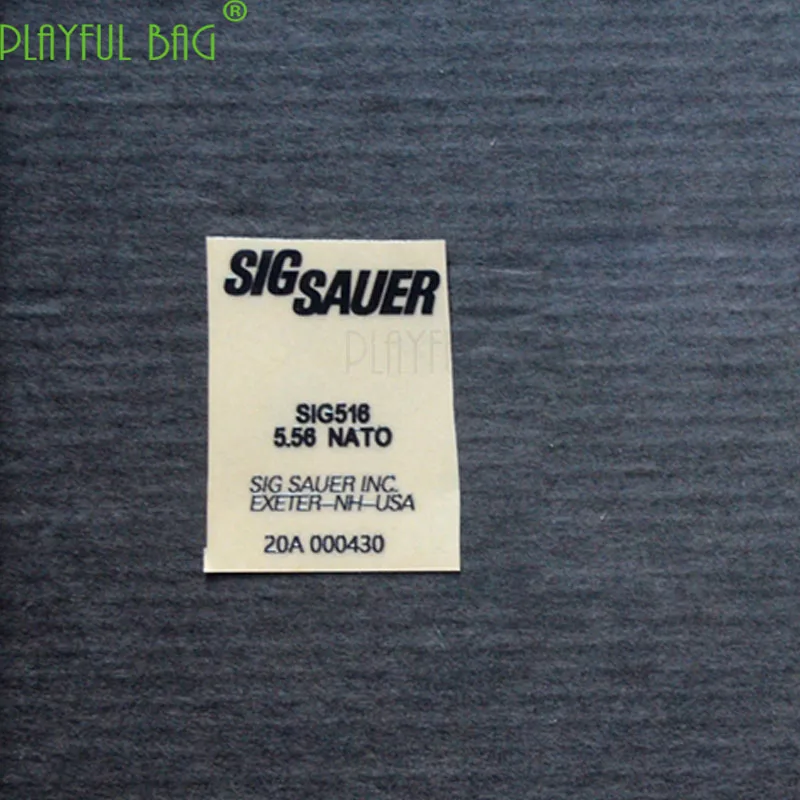 SIG516 Водяная бомба пистолет металлический водонепроницаемый DIY стикер 556 HK416 Jinming 8 singularity модифицированные аксессуары шрам Weil g36 L14 - Цвет: 2pcs black