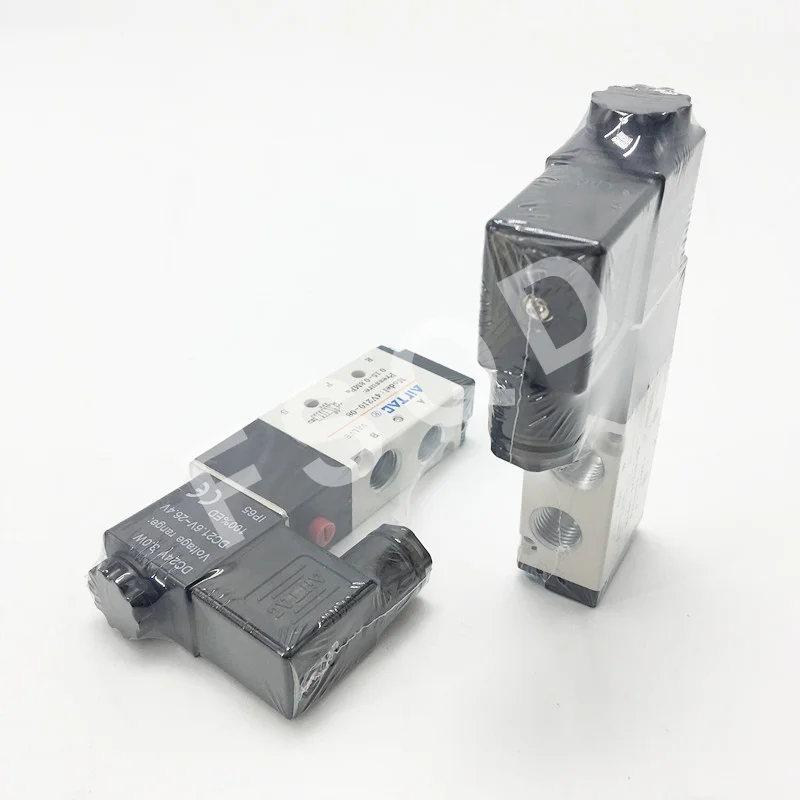 4V220-06 4V220-08-20 AC220V DC24V AIRTAC 3 Position 5 Way Air Solenoid Valve pneumatic components