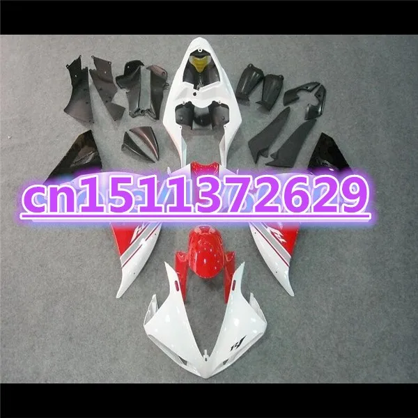 Bo подходит обтекатель комплект для YZF R1 09 10 11 Красный, черный, белый YZF-R1 09-11 YZF1000 R1 09 10 11 YZF R1 2009 2010 2011 тела Наборы