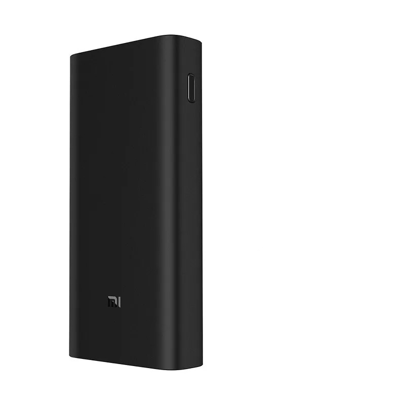 Orignal Black Оригинальная Xiaomi Mi переносная батарея для ноутбука power Bank 20000 мАч PLM07ZM двухсторонняя зарядка QC3.0 USB PD power bank с кабелем типа C - Цвет: Orignal Black