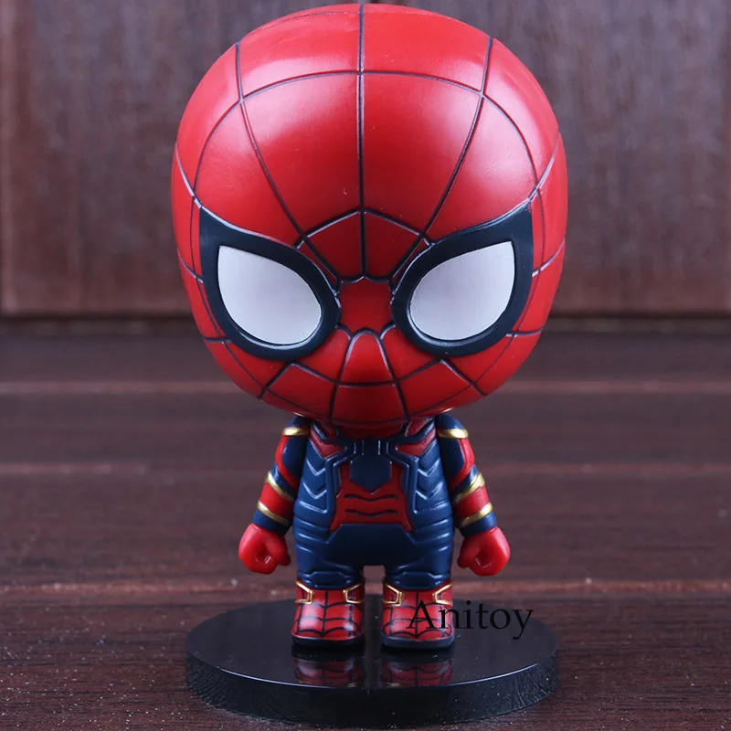 Marvel Мстители Бесконечность войны игрушки Человек-паук украшение автомобиля из ПВХ Марвел из Мстителей Бесконечность войны Человек-паук