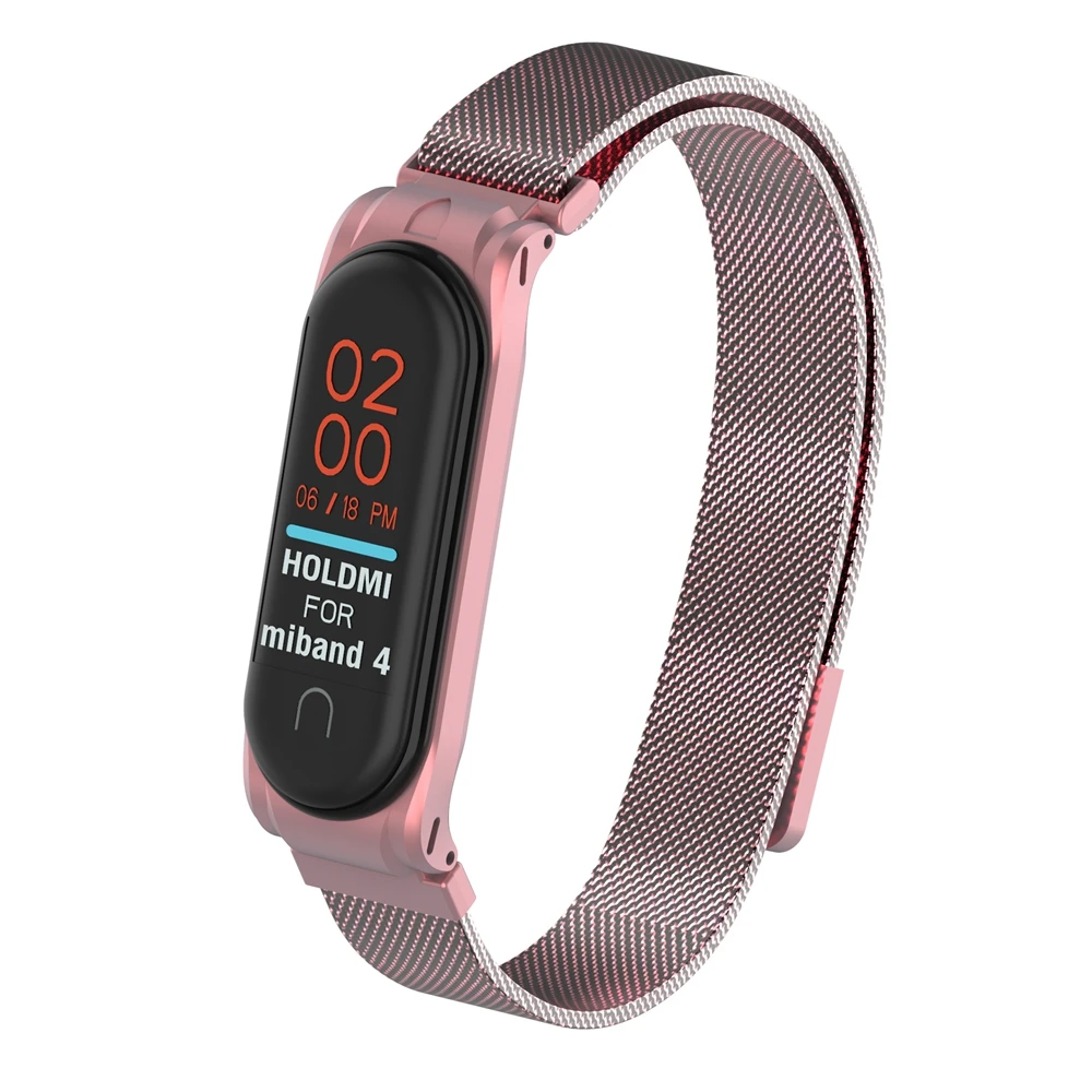 Магнитный металлический браслет для Xiaomi mi band 4, аксессуары для умных часов, браслеты из нержавеющей стали wirst для Xio mi, браслет 4, браслет