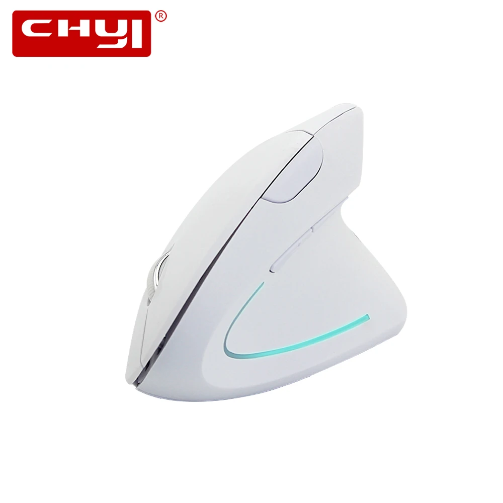 

5th Ergonomic Wireless Mouse Vertical Mouse Wireless 2.4Ghz 800-1200-1600 DPI White Gaming Optical Mice For PC Laptop Desktop
