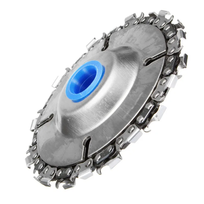 

Purple cardboard 4 inch chain plate Angled 4 inch chain plate Woodworking chain saw blade Angled cutting blade wood slotted saw