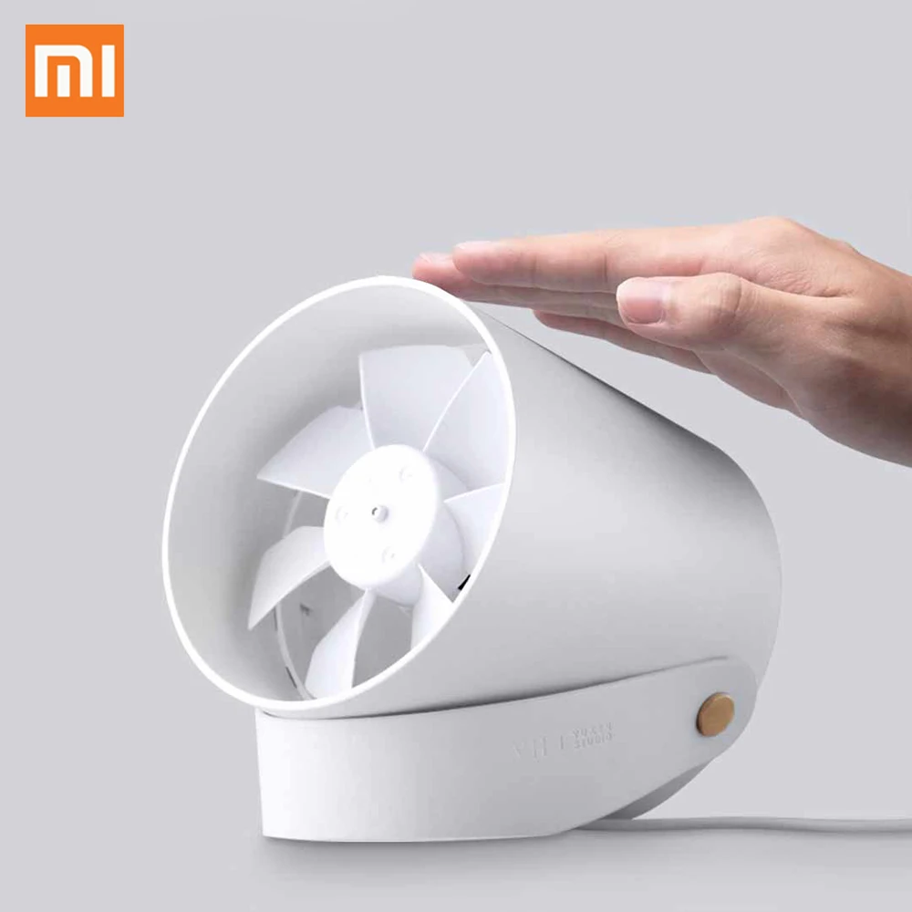 

Original Xiaomi VH Mini Desktop Fan Portable Ventiladors USB Mijia Fan Ultra Quiet Smart Touch Control Cooler Dual Motor Drivers