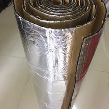 1 шт. автомобильный звук шумоизоляция 10 см x 100 см " x 40" двигатель багажник алюминиевая фольга прорезиненное соединение Deadener материал коврик