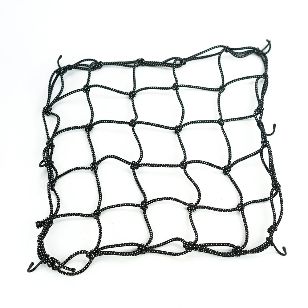 40X40CM Motorcycle Luggage Net 6 Hooks Hold Luggage Mesh Portable Motorcycle Helmet Fuel Tank