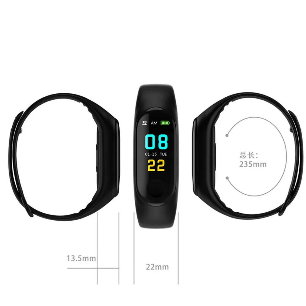 M3 Smart Watch Bracelet Band Fitness tracker Wristband Heart Rate Activity  Screen Smart Electronics Bracelet watch