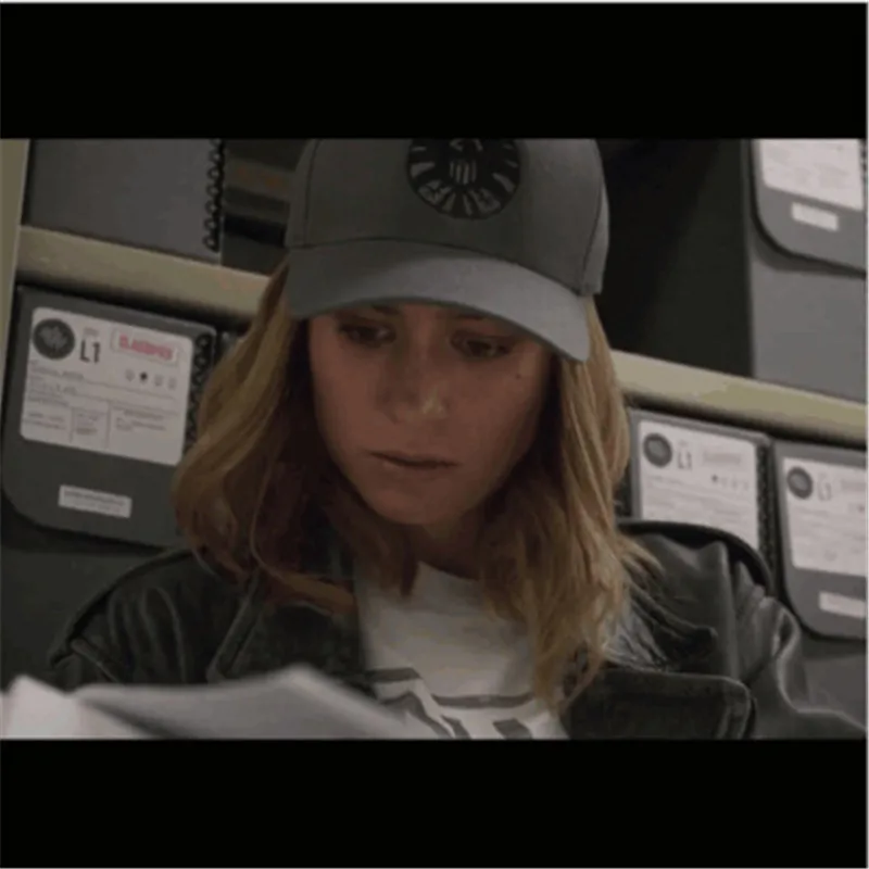 

Unisex Adjustable Captain Marvel Carol Danvers Caps Hip Hop Sun Hat Snapback Caps