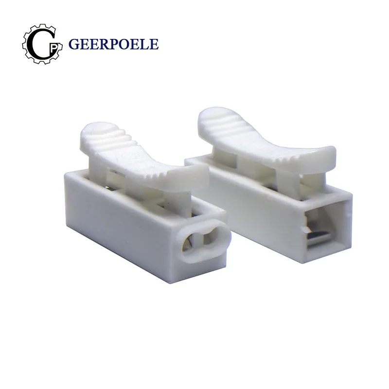 

10 pcs/lot ZQ01 PE Flame Retardant 220V 6A Quick Splice Self-locking No Welding Cable Jack Wire Socket Clamp Terminal Connectors